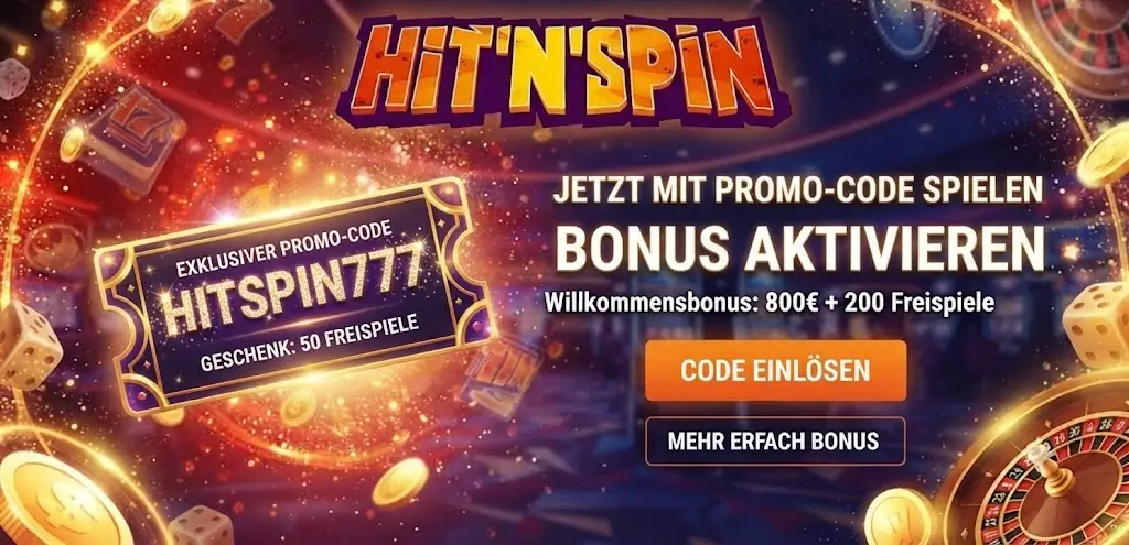 Hitspin Bonuscode einlösen