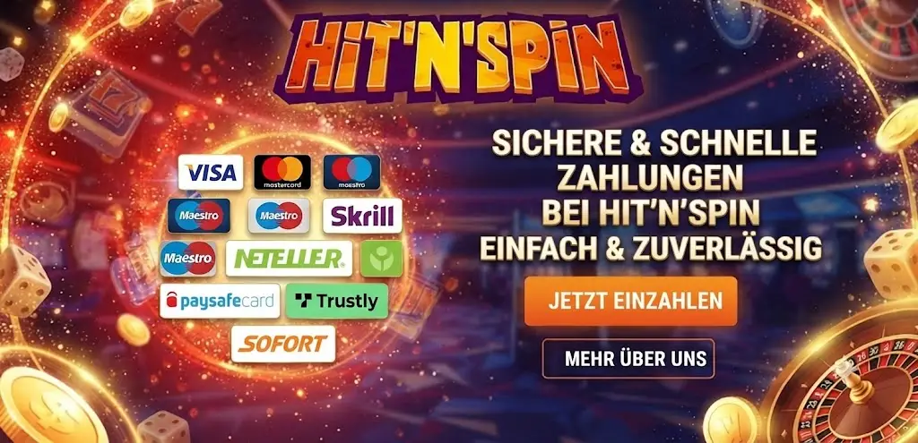 Hitspin Zahlungsmethoden im Überblick